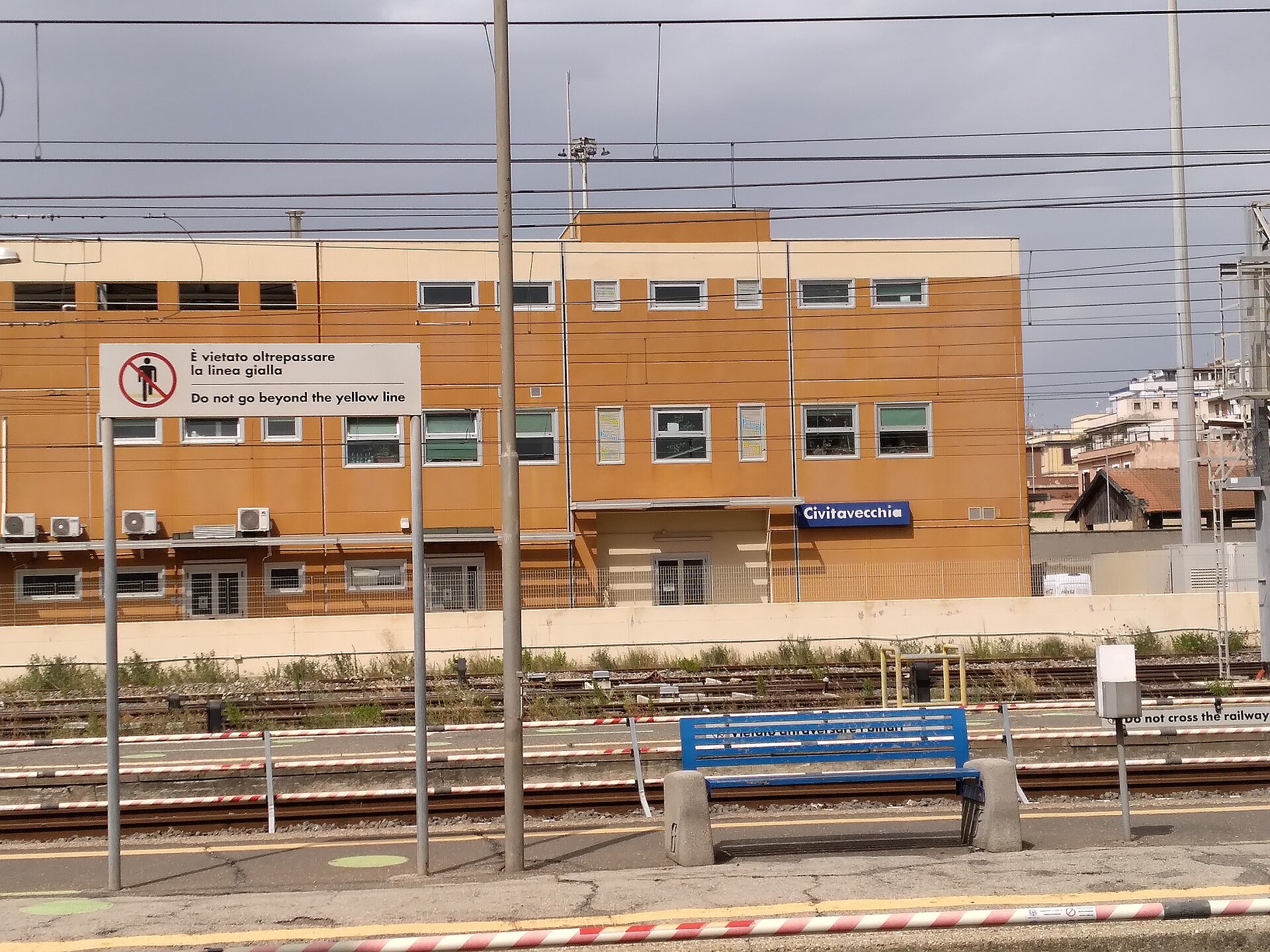 Regional train from Civitavecchia to Rome